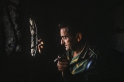 Five year old Musilm child with perferated appendix brought out of Gorazde by helicopter in Socilitz hospital, September 1992
